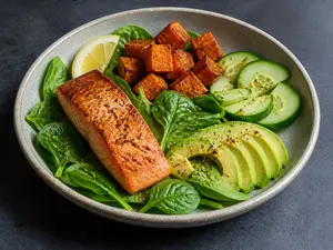 Bowl saumon patate douce