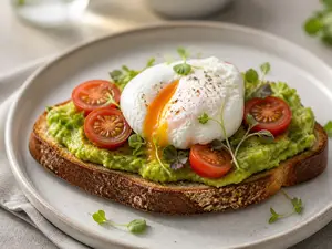 Tartine avocat et œuf